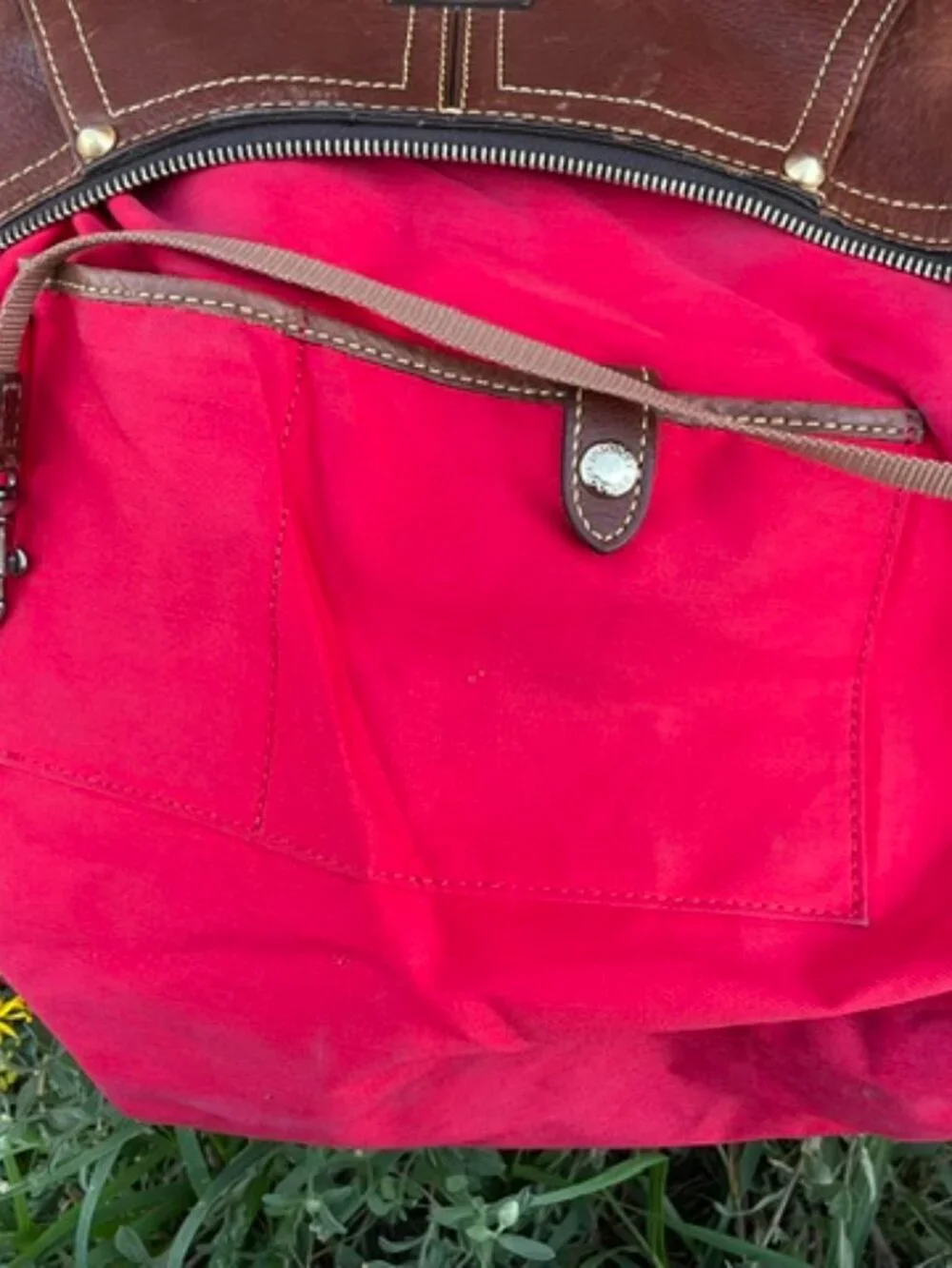 Dooney and Bourke Kingston Hobo Florentine Leather Chestnut